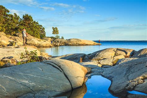 Fotokonst Natur Sk Rg Rd Klippa Sk R Vid Havet Sk Rg Rden Mats