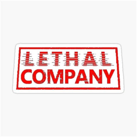 "Lethal Company Logo" Sticker for Sale by EmberlyDawn | Redbubble