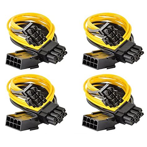 4 Pack 8 Pin Pci E To 2 Pci E 8 Pin 6 Pin 2 Pin Power Cable Pcie Splitter Power Gpu Vga Y