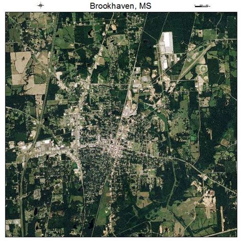 Aerial Photography Map of Brookhaven, MS Mississippi