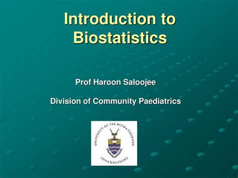 Ppt Introduction To Biostatistics Powerpoint Presentation Free