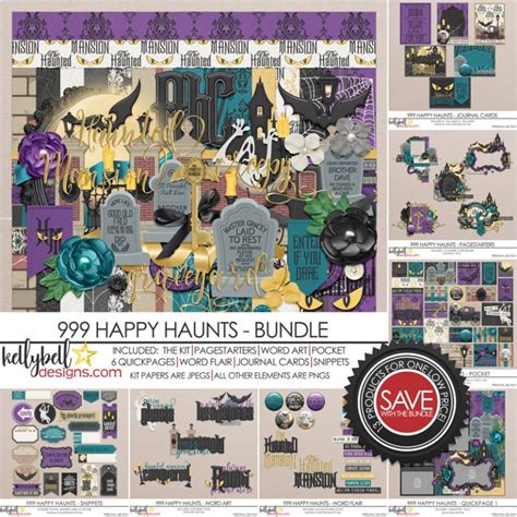 999 Happy Haunts Bundle Kellybell Designs