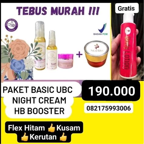 Jual Paket Basic Flex Glow Umi Beauty Care Plicin Night Cream