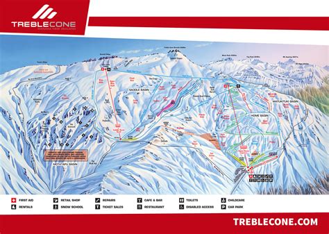 Treble Cone Trail Map | OnTheSnow