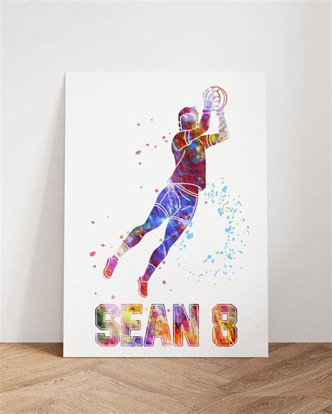 Gaelic Footballer Personalised Print Wall Art Print Gaelic Football