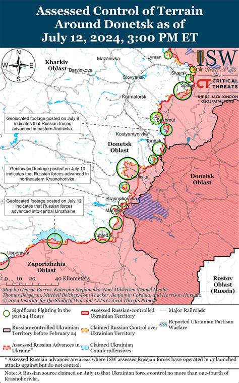 Isw Russian Offensive Campaign Assessment Map And Update July 12 2024