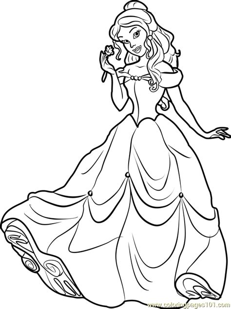 61 Princess Belle Coloring Pages Hd Coloring Pages Printable