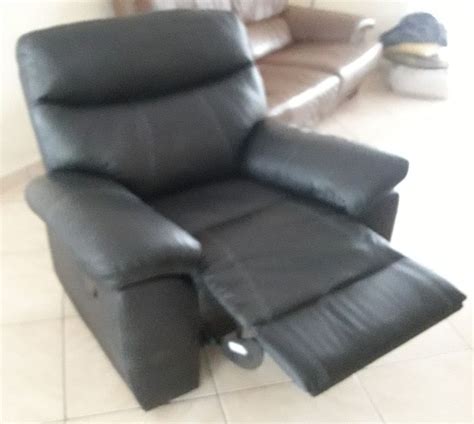 Achetez Fauteuil Cuir Noir Quasi Neuf Annonce Vente Lempaut