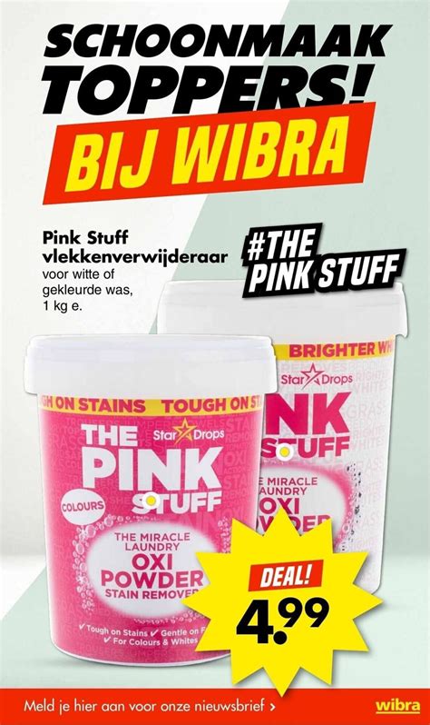 Pink Stuff Vlekkenverwijderaar Kg Aanbieding Bij Wibra