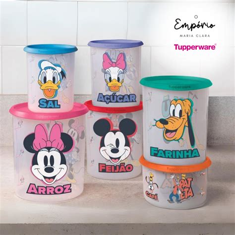 Tupperware Linha Mantimentos Instantanea Turma Do Mickey Disney A