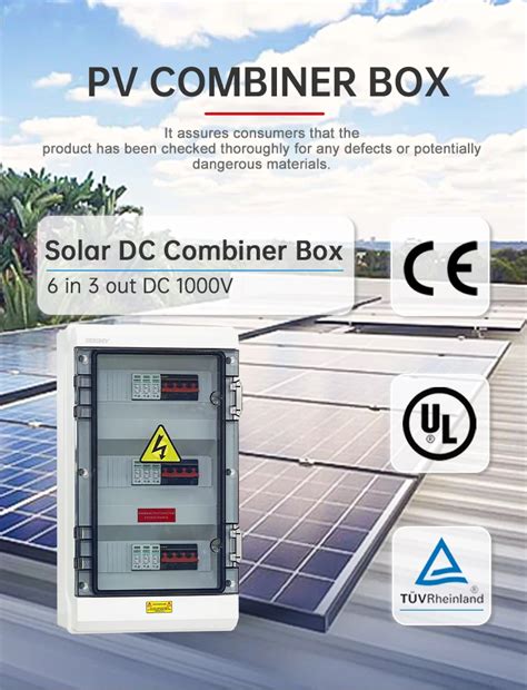 Combiner Boxcombiner Box1000v Dc Combiner Box 6 In 3 Out Bhs 63top 1 Dc Isolator Switch Dc