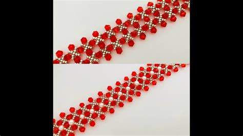 Bicone Bracelet Diy Beaded Bracelet How To Make Beaded Bracelet Youtube