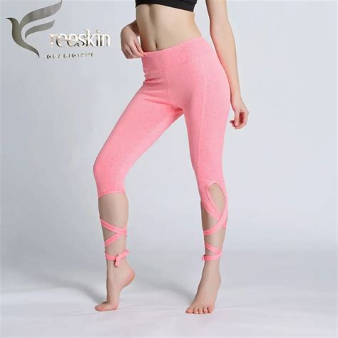 Freeskin Bandage Ballet Dance Yoga Pants Lady Sport Pants Women Running Legging Sport Femmes Gym