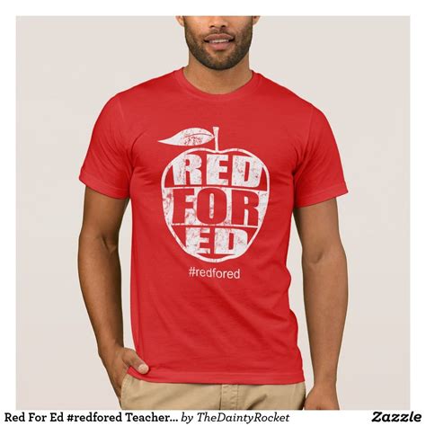 Red For Ed Redfored Teachers Protest T Shirt In 2021