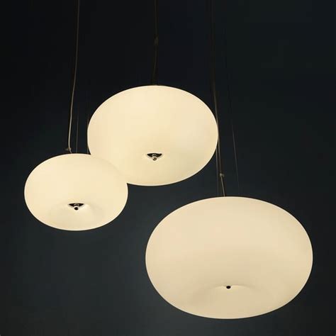 Contemporary Suspension Light Donut Frosted White Glass Small Pendant