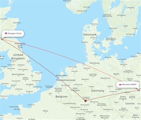 Flights From Wroclaw To Glasgow WRO To GLA Flight Routes