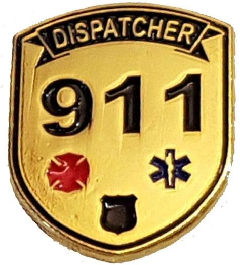 Dispatcher 911 Lapel Pin Police Fire Ems Emt Leo A 109 Amazonca