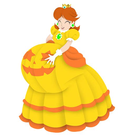 Princess Daisys Big Pumpkin Dress By Akira Devilman666 On Deviantart