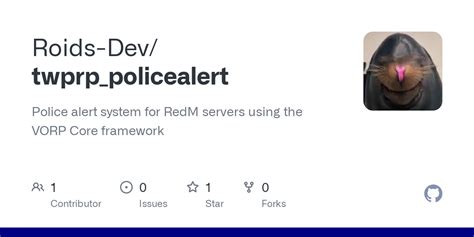 Github Roids Devtwprppolicealert Police Alert System For Redm