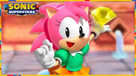 Sonic Superstars Lagoon City Zone Amy Gameplay Youtube