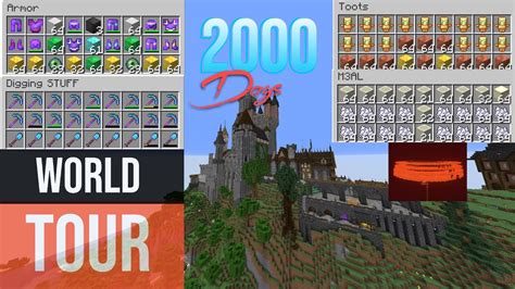 Minecraft 2000 Days Worldtour YouTube