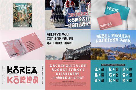 Hangul Style Font Bundle | Bundle Font