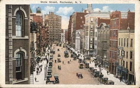 State Street Rochester, NY Postcard