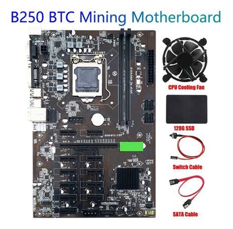 Tarjeta Madre B250 Btc Mining 12 Pcie Lga1151 Con Sata S Cuotas Sin