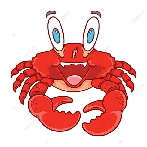 Hand Drawn Crab In A Cartoon Doodle Style Crab Clipart Crab