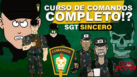 CURSO DE AÇÕES DE COMANDOS COMPLETO SGT SINCERO 01 comandos