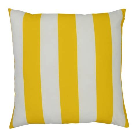 Buy Byron Striped Waterproof Yellow Large Outdoor Cushion Cover 55cm