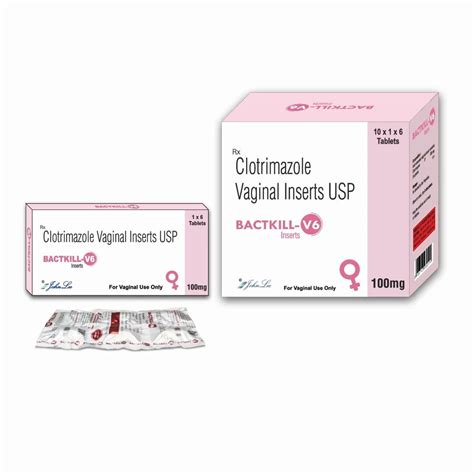 Clotrimazole Vaginal Inserts Usp Mg X X Tabs At Rs Stripe In