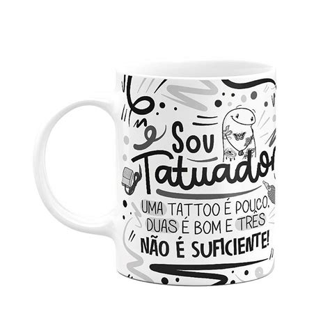 Caneca Flork Profiss Es Sou Tatuador Branca Fun Geek Store