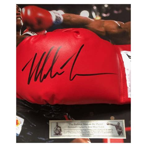 Mike Tyson Signed Everlast Boxing Glove Elite Exclusives Boxing