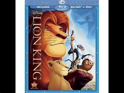 The Lion King Blu Ray Unboxing Youtube