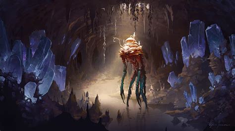 Cave dweller, Björn Jonasson on ArtStation at https://www.artstation.com/artwork/gNA0x ...