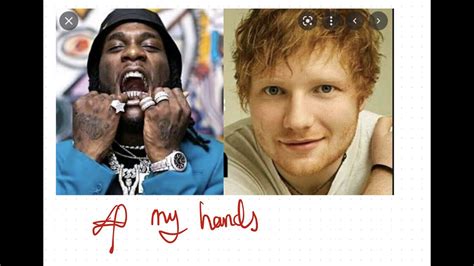 Burna Boy Ft Ed Sheeran For My Hands Lyrics Video Youtube