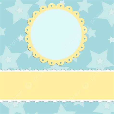 Blank Template For Greetings Card In Blue Colors Eps10 Background