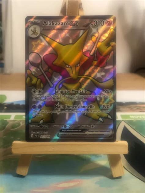 CARTE POKÉMON ALAKAZAM Ex Fa Shiny 215 091 Destiné À Paldea Secrète 4