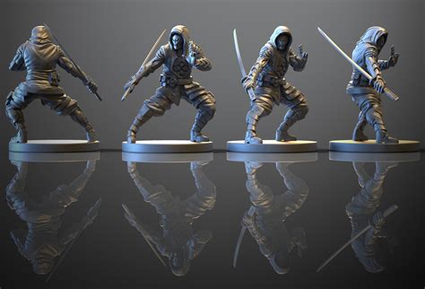 Artstation Primewarpgenesis Ninja Miniature Francesco Orrù