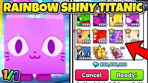 INSANE OFFERS For RAINBOW SHINY Titanic Cat In Pet Simulator 99