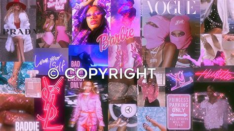 Baddie Aesthetic Collage For Collage Pink Computer Hd Wallpaper Pxfuel