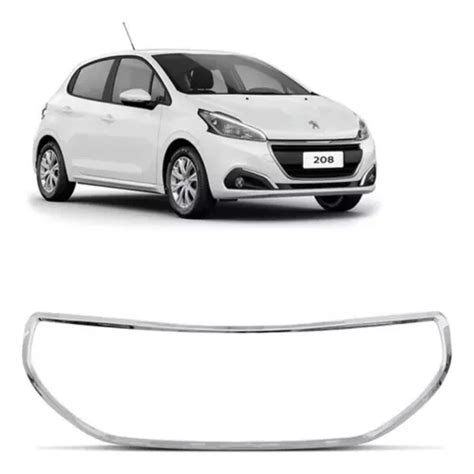 Friso Moldura Grade Parachoque Peugeot 208 2013 Á 16 Cromado Frete grátis