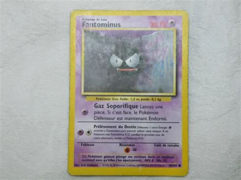 Carte Pokemon Fantominus Pv Set De Base Voir Descriptif Et