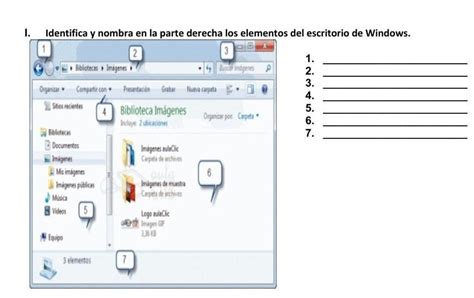 Identifica Y Nombra En La Parte De La Derecha De Los Elementos