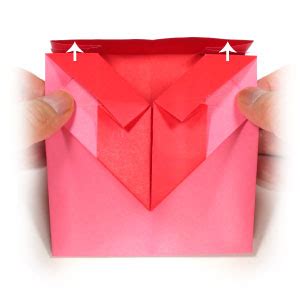 How to make a heart origami envelope: page 15