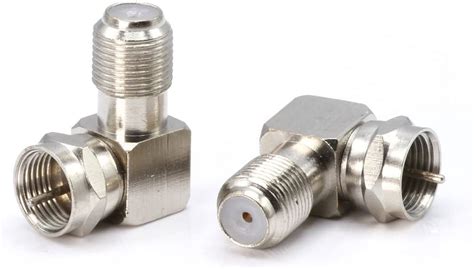 Coaxial Cable Right Angle Connector Pack For Tight Corners And