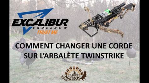 Comment changer une corde sur l arbalète TwinStrike d Excalibur YouTube