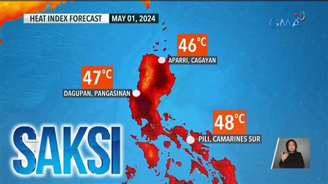 Hanggang 48C Na Heat Index Asahan Sa Ilang Bahagi Ng Bansa Bukas