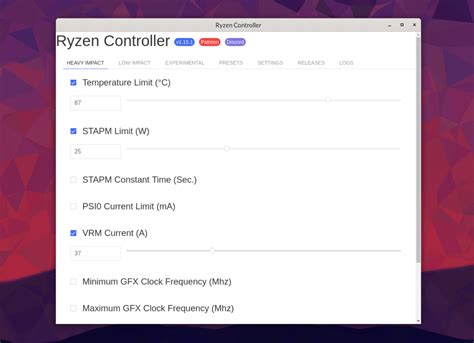 Presets ryzen controller - dadslabs